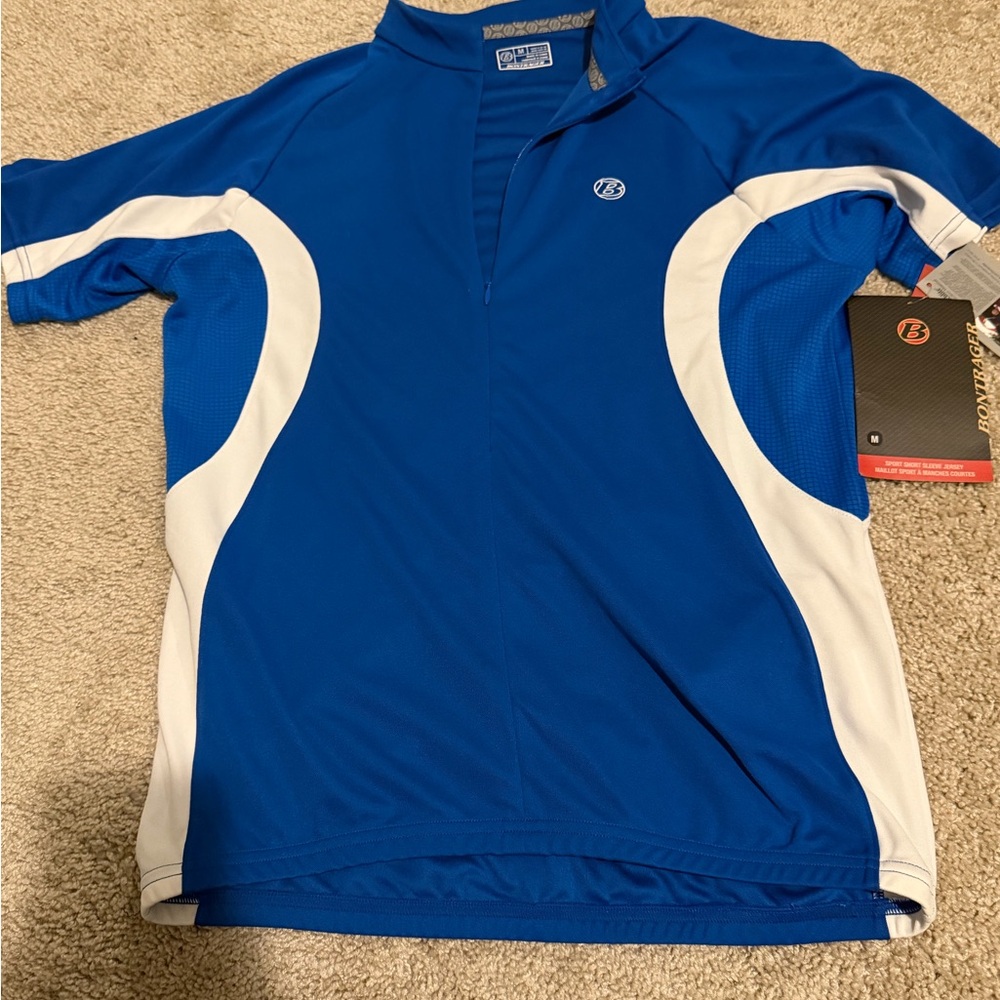 BONTRAGER Blue 3/4 Zip Cycling Jersey Men’s Size M Racing Biking NWT